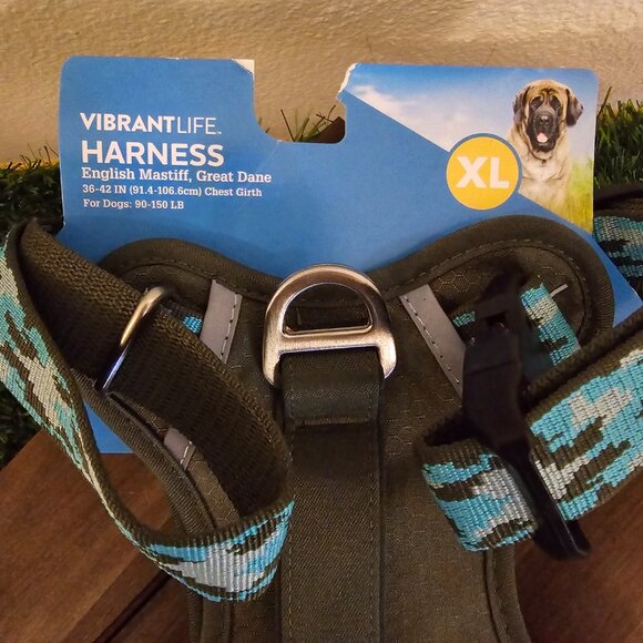 Vibrant Life Dog Harness XL Olive Camo Harness New NWT - Picture 3 of 11